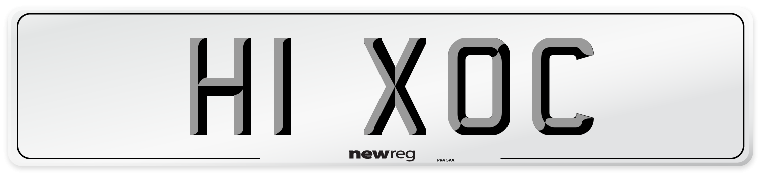 H1 XOC Number Plate from New Reg